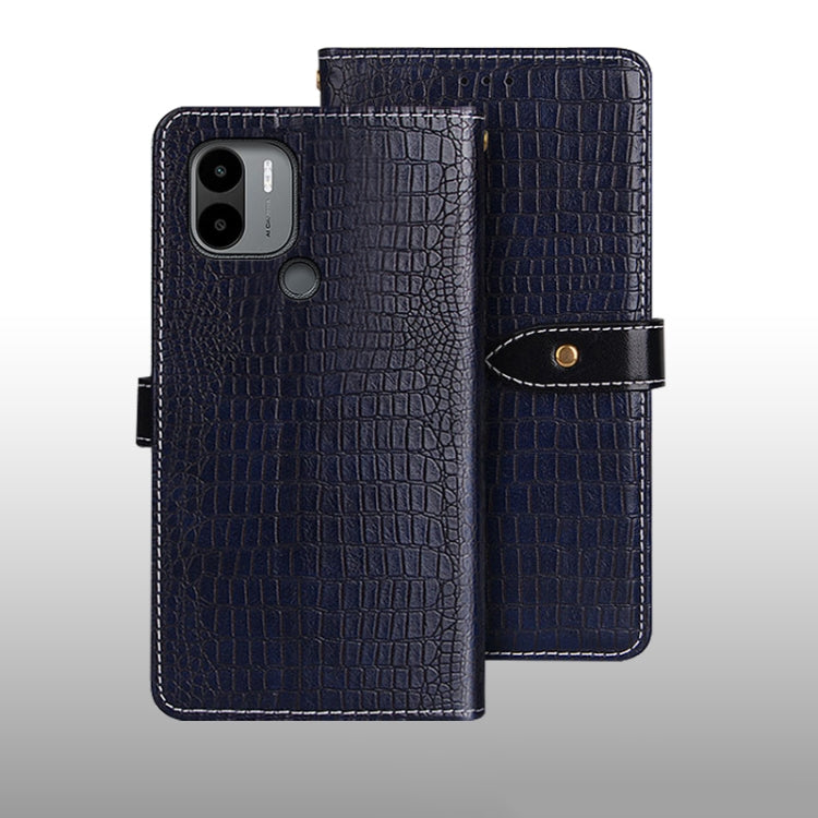 For Xiaomi Poco C51 idewei Crocodile Texture Leather Phone Case