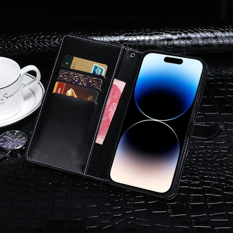 For Xiaomi Poco C51 idewei Crocodile Texture Leather Phone Case
