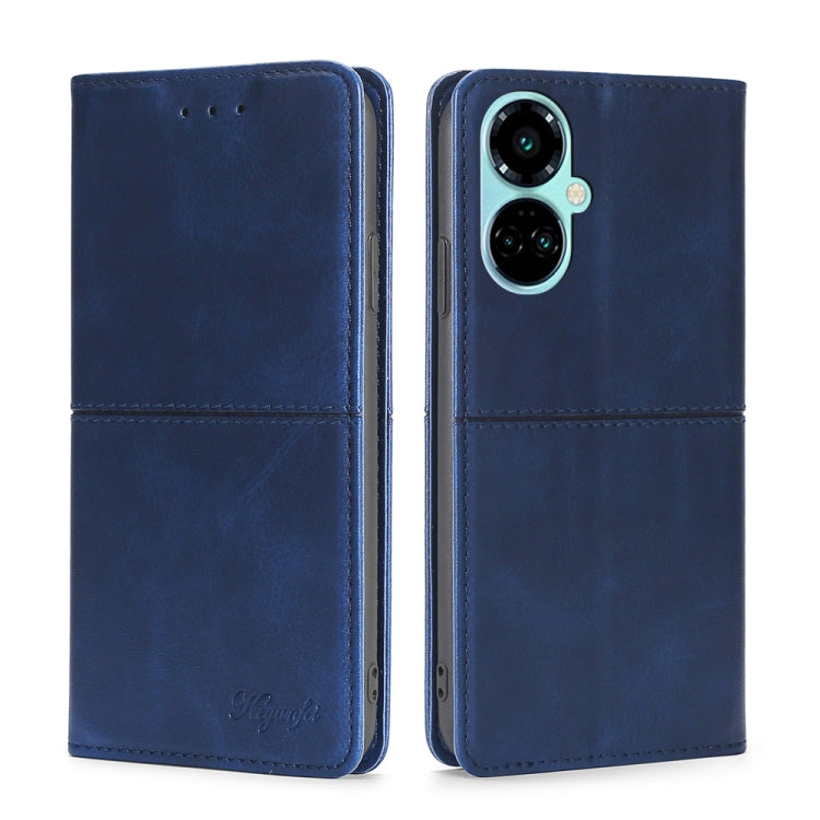 For Tecno Camon 19 / Camon 19 Pro Cow Texture Magnetic Horizontal Flip Leather Phone Case