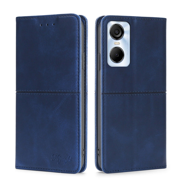 For Tecno Pop 6 Pro Cow Texture Magnetic Horizontal Flip Leather Phone Case