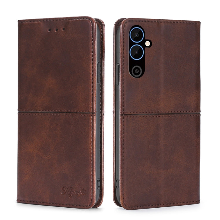 For Tecno Pova Neo 2 Cow Texture Magnetic Horizontal Flip Leather Phone Case