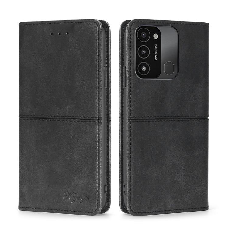 For Tecno Spark 8C Cow Texture Magnetic Horizontal Flip Leather Phone Case