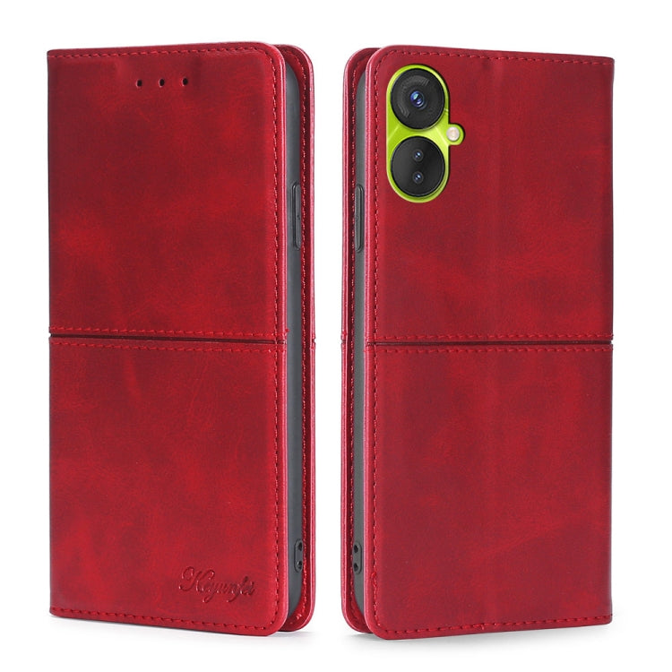 For Tecno Spark 9 Pro Cow Texture Magnetic Horizontal Flip Leather Phone Case