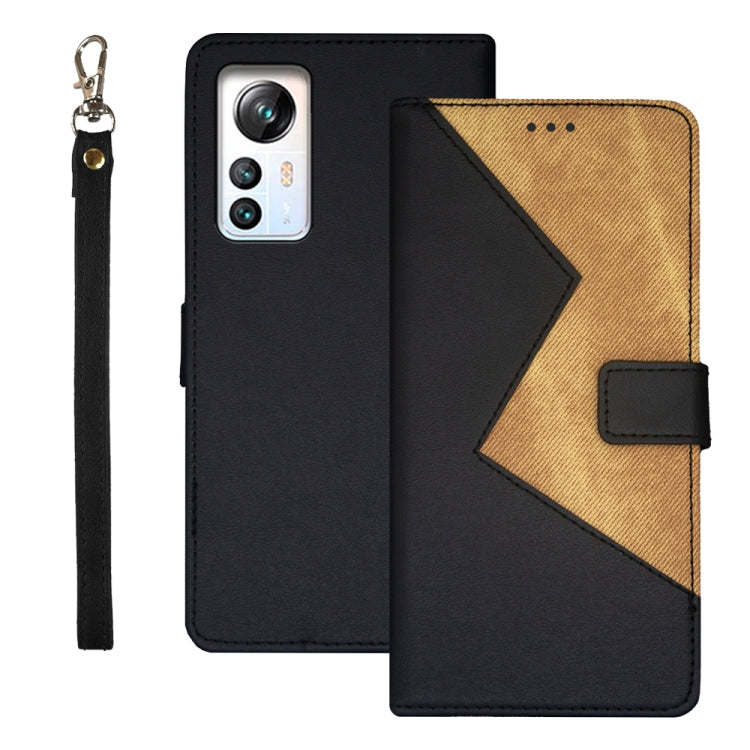 For Blackview A85 idewei Two-color Splicing Leather Phone Case