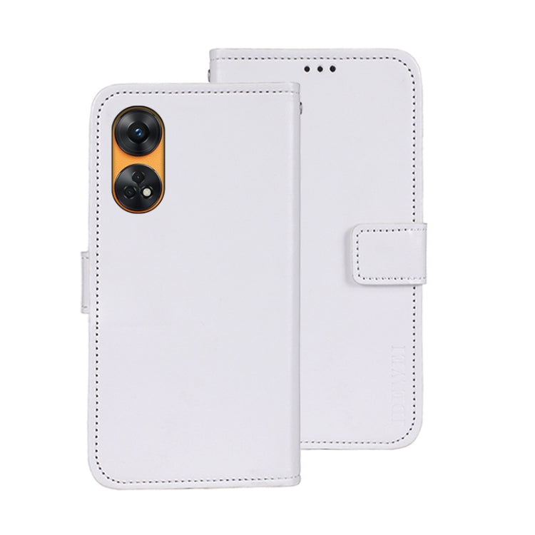 For OPPO Reno8 T 4G idewei Crazy Horse Texture Leather Phone Case with Holder