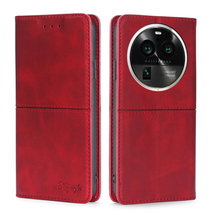 For OPPO Find X6 Pro 5G Cow Texture Magnetic Horizontal Flip Leather Phone Case