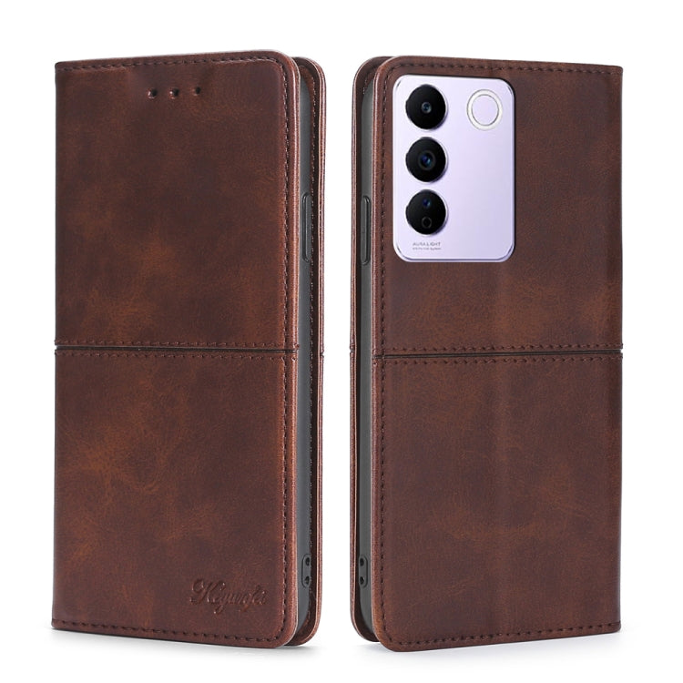 For vivo S16e / V27e Cow Texture Magnetic Horizontal Flip Leather Phone Case