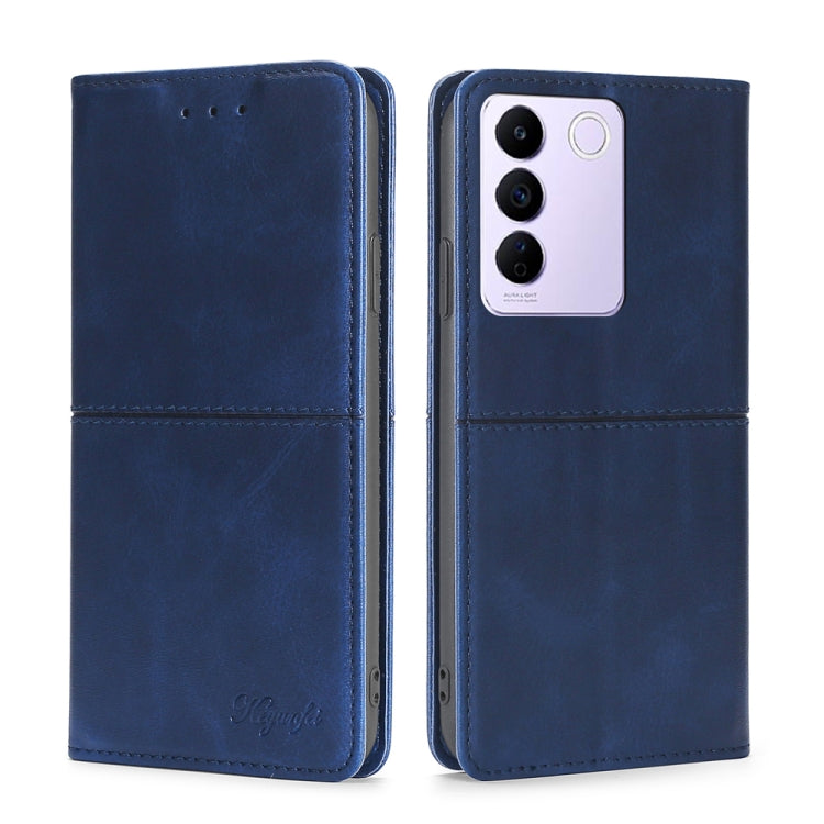For vivo S16e / V27e Cow Texture Magnetic Horizontal Flip Leather Phone Case