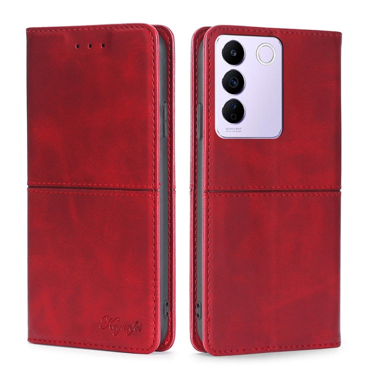For vivo S16e / V27e Cow Texture Magnetic Horizontal Flip Leather Phone Case