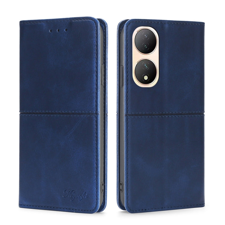 For vivo Y100 5G Cow Texture Magnetic Horizontal Flip Leather Phone Case