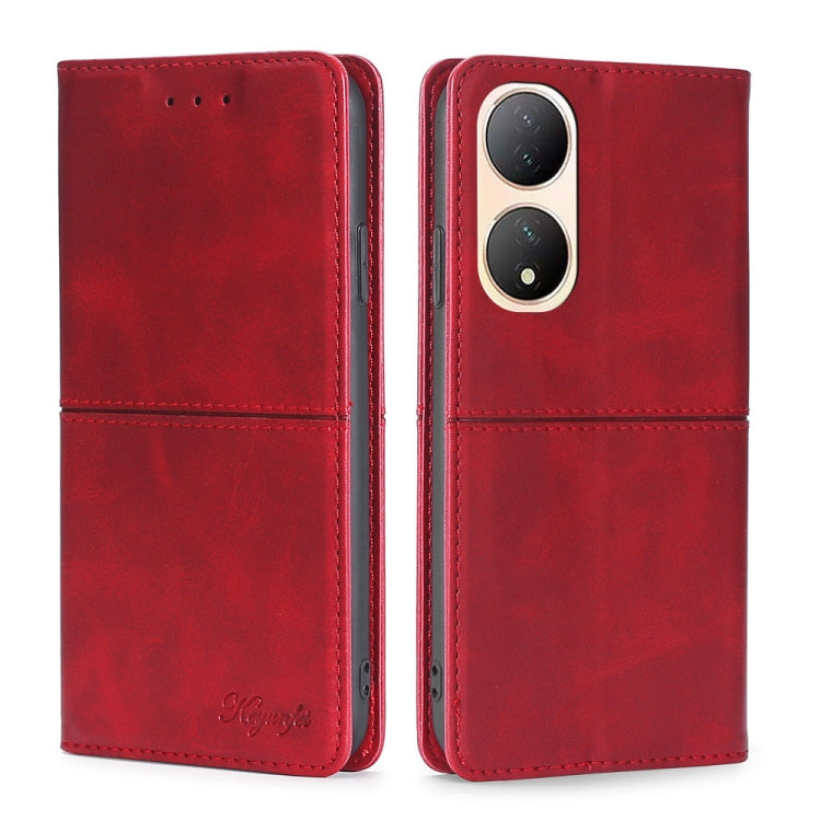 For vivo Y100 5G Cow Texture Magnetic Horizontal Flip Leather Phone Case