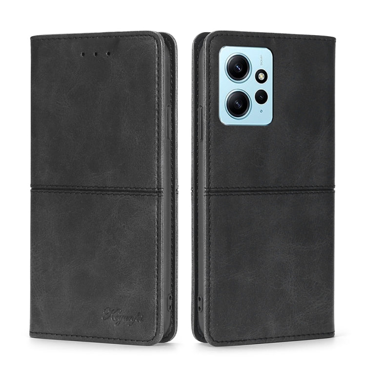 For Xiaomi Redmi Note 12 4G Global Cow Texture Magnetic Horizontal Flip Leather Phone Case