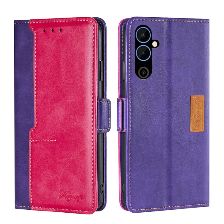 For Tecno Pova Neo 2 Contrast Color Side Buckle Leather Phone Case