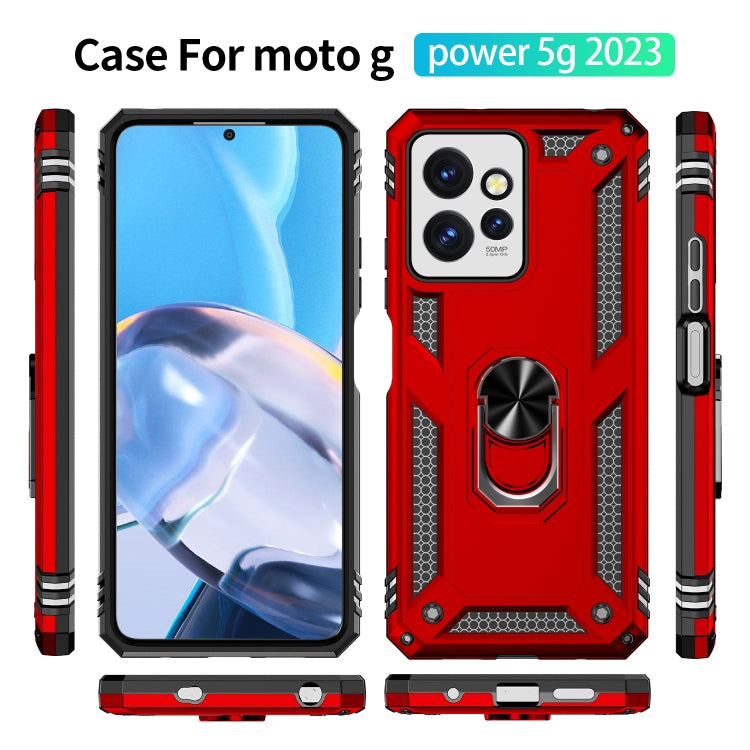 For Motorola Moto G Power 5G 2023 Shockproof TPU + PC Phone Case with Holder