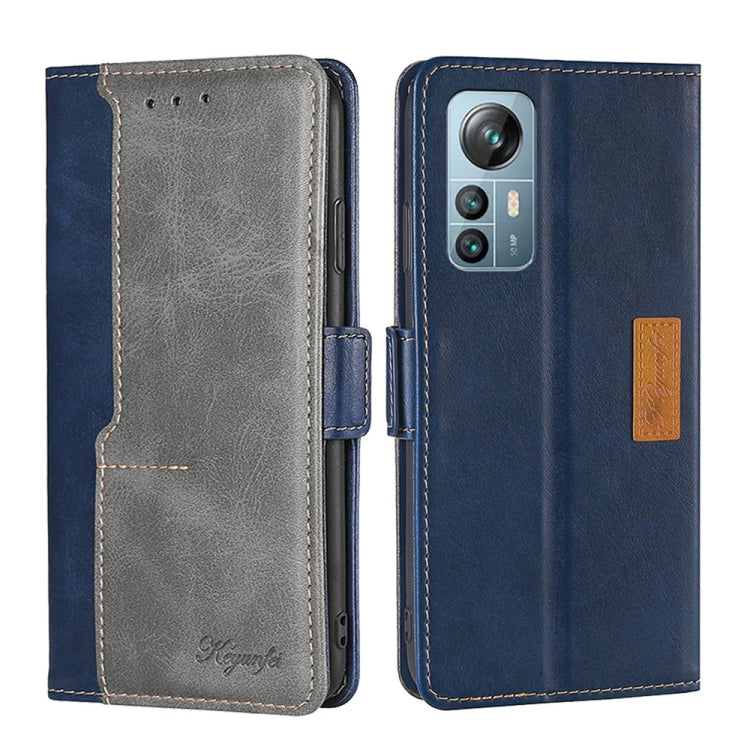 For Blackview A85 Contrast Color Side Buckle Leather Phone Case