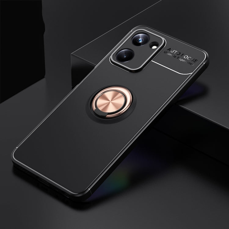 For Realme 10 Pro 5G Metal Ring Holder TPU Phone Case