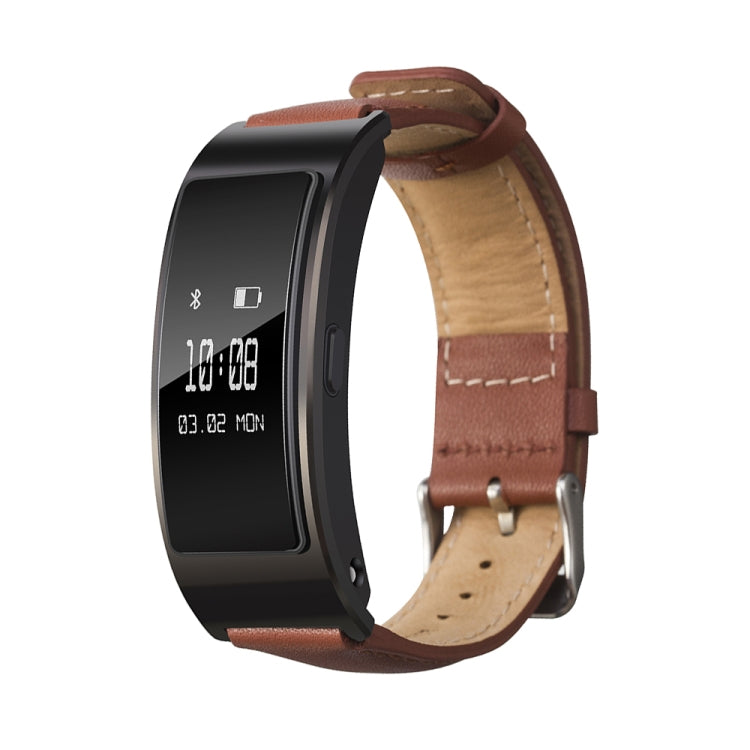 For Huawei Band 7 Glossy Leather Watch Band