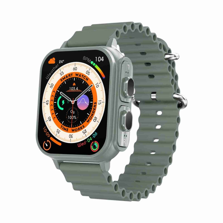 N22 2 in 1 1.96 inch HD Display Sport Bluetooth Call Earphone Smart Watch