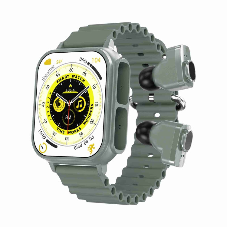 N22 2 in 1 1.96 inch HD Display Sport Bluetooth Call Earphone Smart Watch