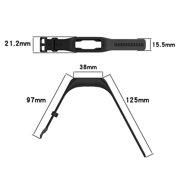 For Keep Band B2 Solid Color Integrated Silicone Watch Band