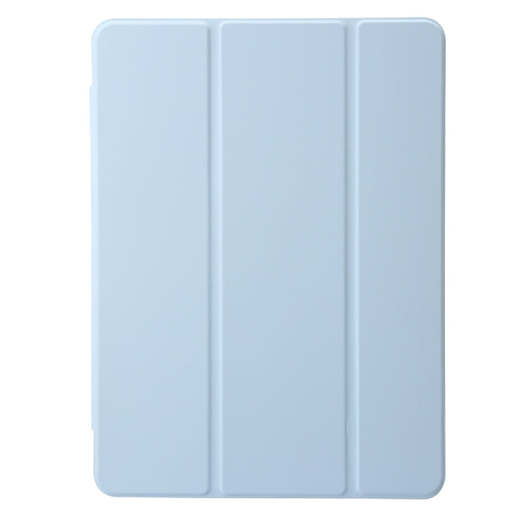 Clear Acrylic 3-Fold Leather Tablet Case For iPad 10.2 2019 / 10.2 2020 / 10.2 2021 / Pro 10.5 2017 / Air 10.5 2019