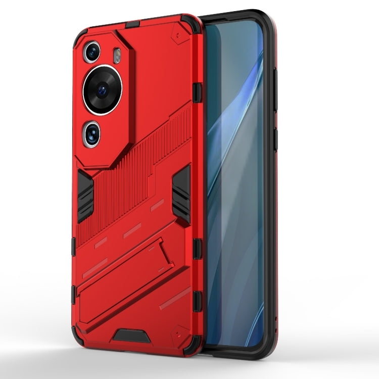 For Huawei P60 Art Punk Armor 2 in 1 PC + TPU Shockproof Phone Case with Invisible Holder