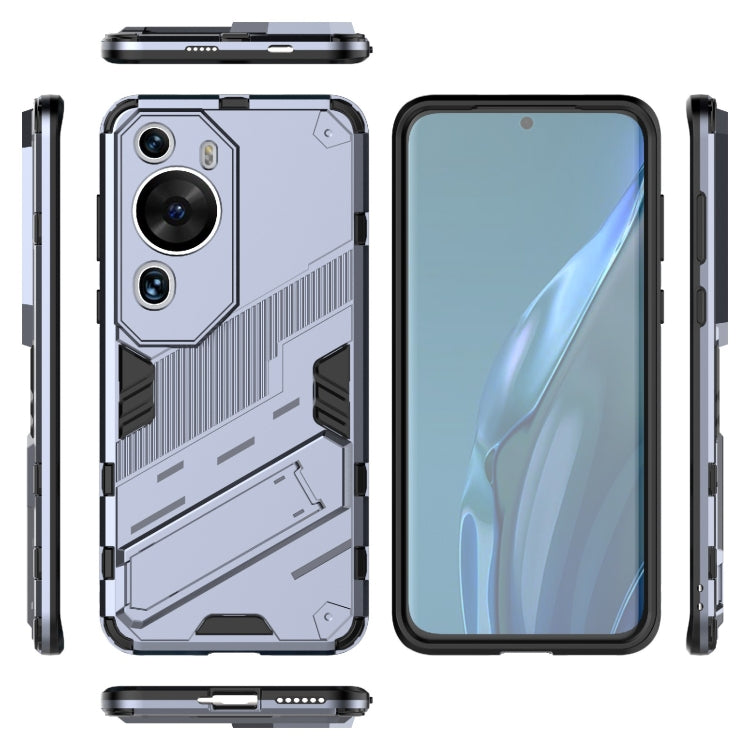 For Huawei P60 Art Punk Armor 2 in 1 PC + TPU Shockproof Phone Case with Invisible Holder