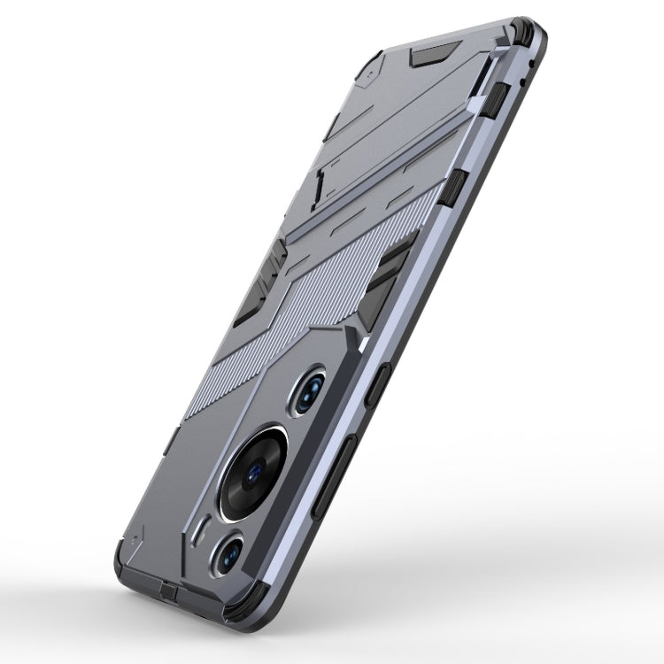 For Huawei P60 Art Punk Armor 2 in 1 PC + TPU Shockproof Phone Case with Invisible Holder