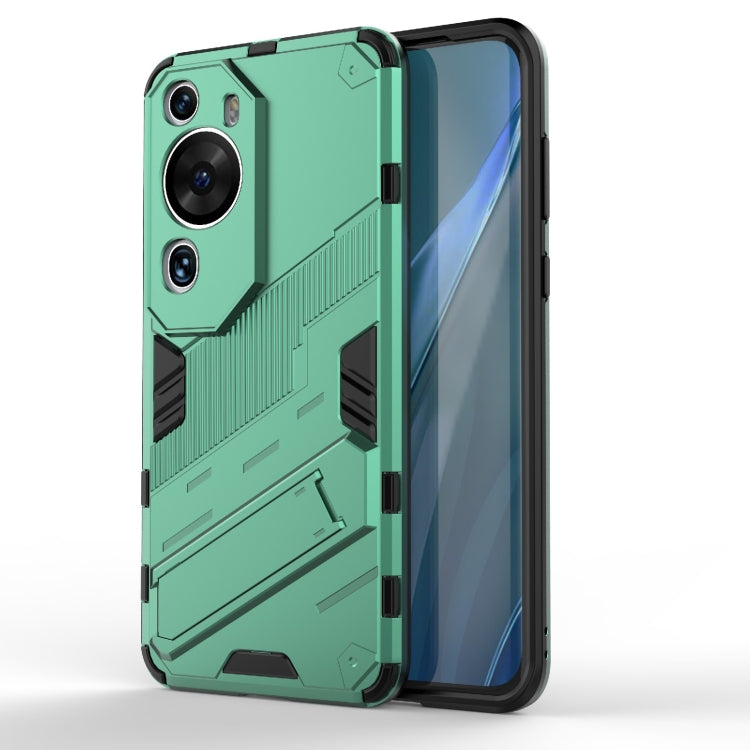 For Huawei P60 Art Punk Armor 2 in 1 PC + TPU Shockproof Phone Case with Invisible Holder