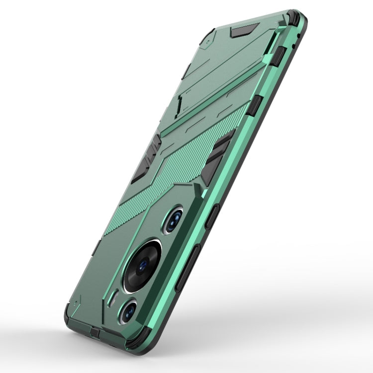 For Huawei P60 Art Punk Armor 2 in 1 PC + TPU Shockproof Phone Case with Invisible Holder