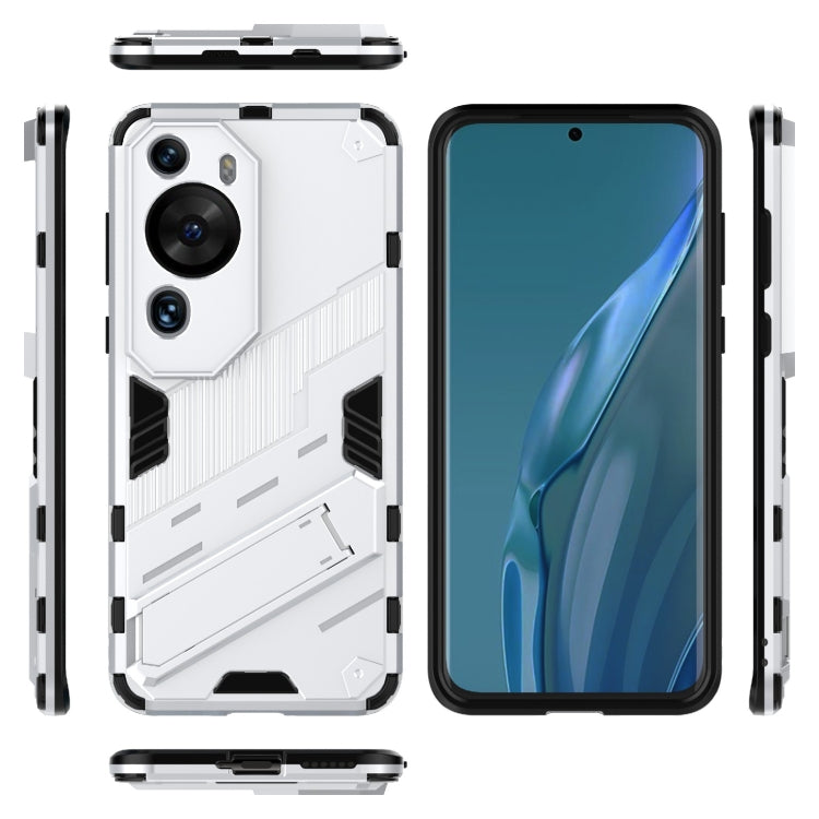 For Huawei P60 Art Punk Armor 2 in 1 PC + TPU Shockproof Phone Case with Invisible Holder