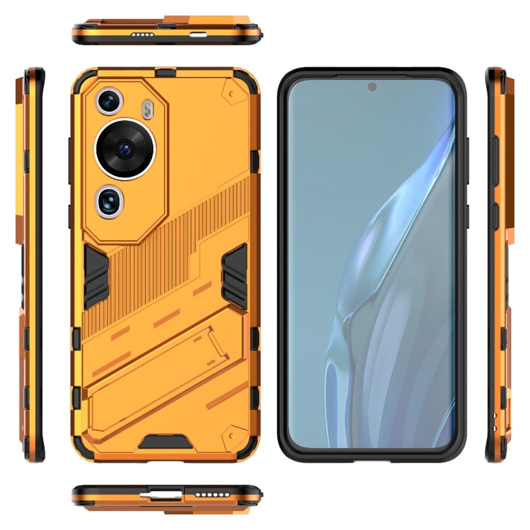 For Huawei P60 Art Punk Armor 2 in 1 PC + TPU Shockproof Phone Case with Invisible Holder