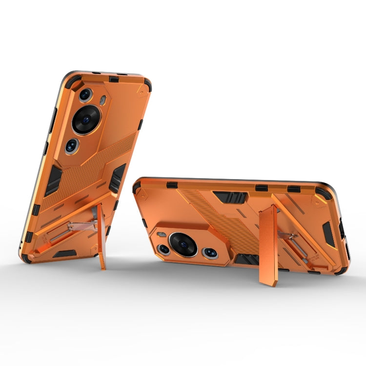 For Huawei P60 Art Punk Armor 2 in 1 PC + TPU Shockproof Phone Case with Invisible Holder