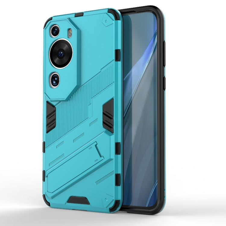 For Huawei P60 Art Punk Armor 2 in 1 PC + TPU Shockproof Phone Case with Invisible Holder
