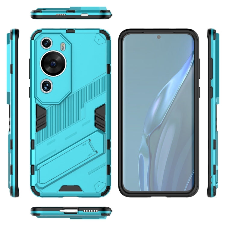 For Huawei P60 Art Punk Armor 2 in 1 PC + TPU Shockproof Phone Case with Invisible Holder