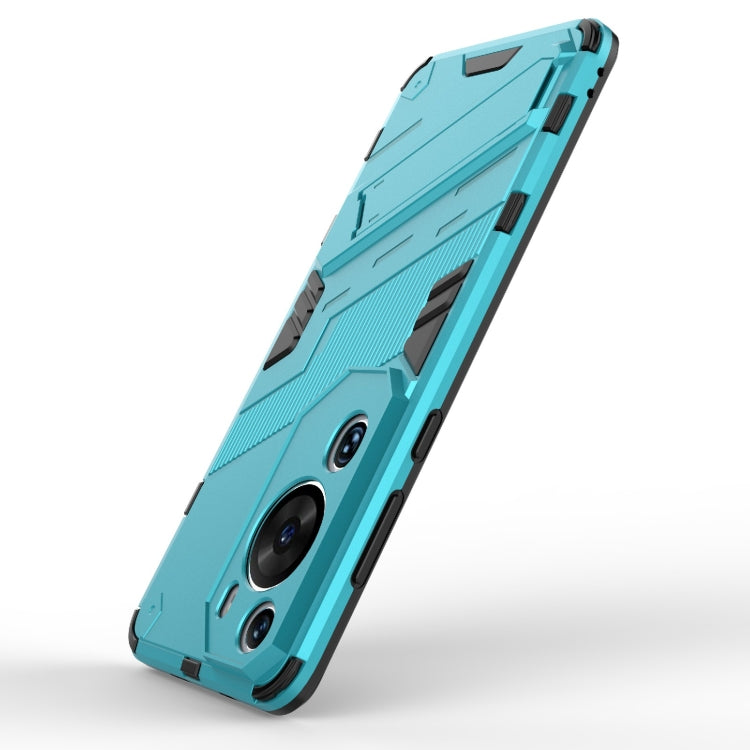 For Huawei P60 Art Punk Armor 2 in 1 PC + TPU Shockproof Phone Case with Invisible Holder