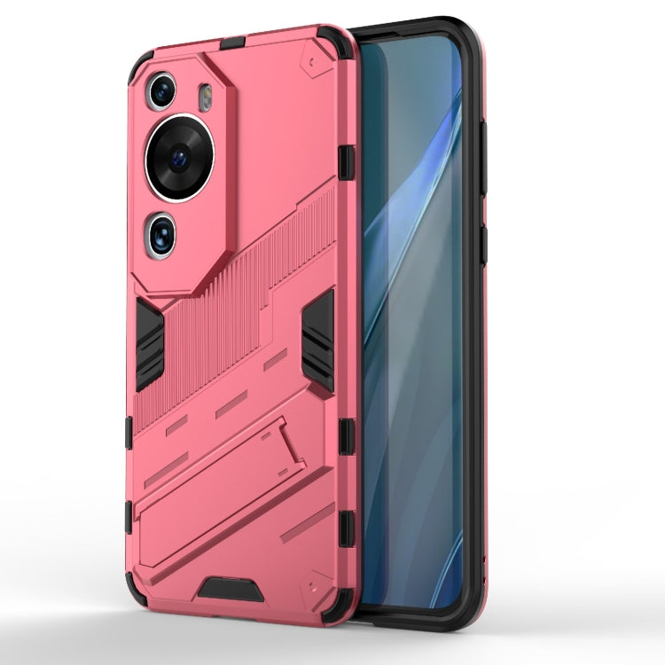 For Huawei P60 Art Punk Armor 2 in 1 PC + TPU Shockproof Phone Case with Invisible Holder