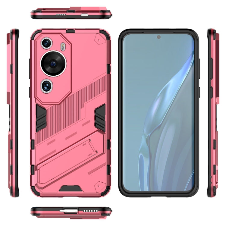 For Huawei P60 Art Punk Armor 2 in 1 PC + TPU Shockproof Phone Case with Invisible Holder