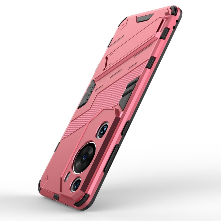 For Huawei P60 Art Punk Armor 2 in 1 PC + TPU Shockproof Phone Case with Invisible Holder