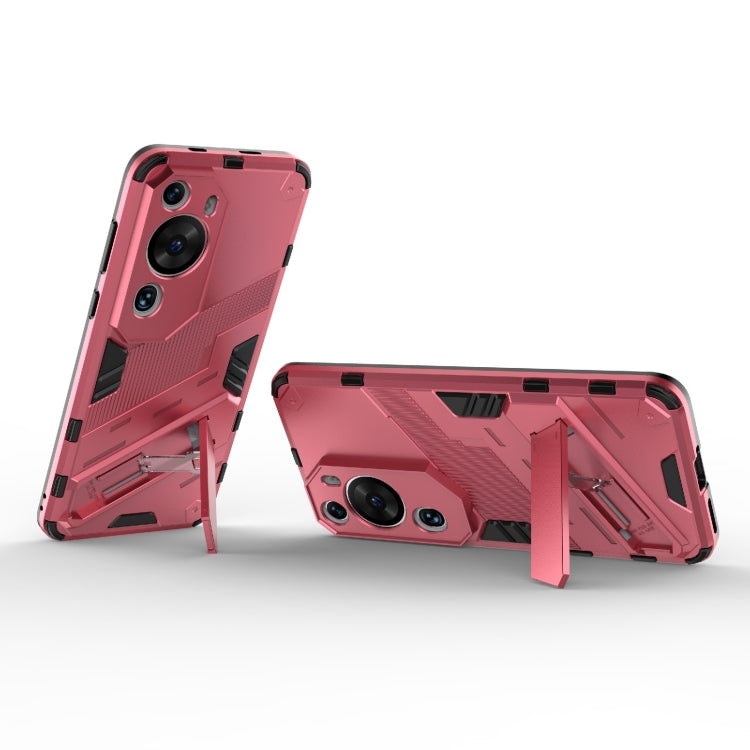 For Huawei P60 Art Punk Armor 2 in 1 PC + TPU Shockproof Phone Case with Invisible Holder