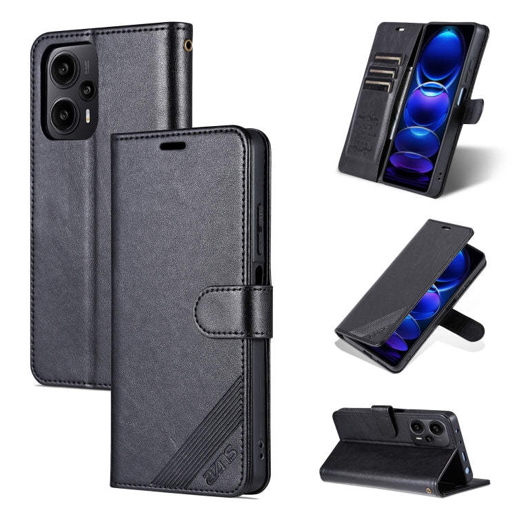 For Xiaomi Redmi Note 12 Turbo AZNS Sheepskin Texture Flip Leather Phone Case