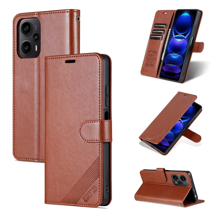 For Xiaomi Redmi Note 12 Turbo AZNS Sheepskin Texture Flip Leather Phone Case