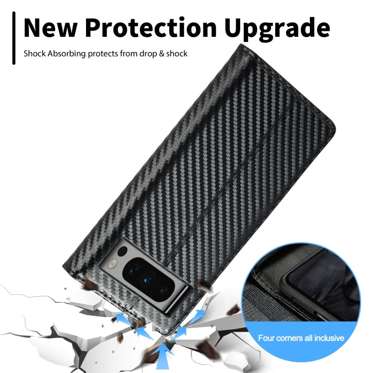 For Google Pixel 8 Pro LC.IMEEKE Carbon Fiber Leather Phone Case