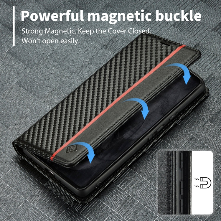 For Google Pixel 8 Pro LC.IMEEKE Carbon Fiber Leather Phone Case