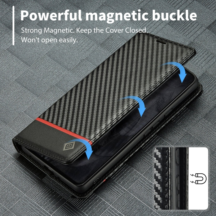 For Google Pixel 8 Pro LC.IMEEKE Carbon Fiber Leather Phone Case