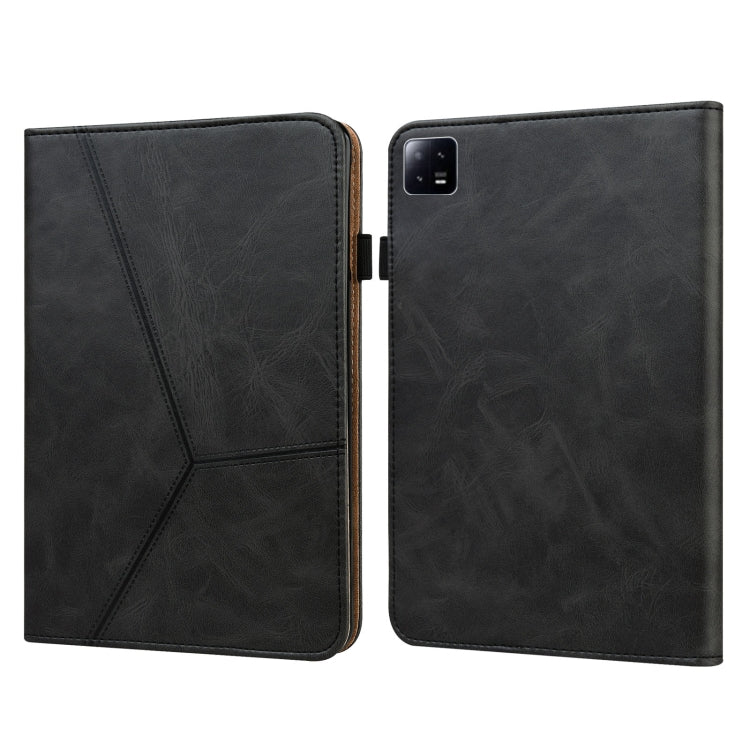 For Xiaomi Pad 6 / Pad 6 Pro Embossed Striped Leather Tablet Case