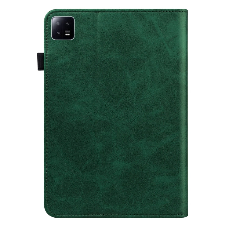 For Xiaomi Pad 6 / Pad 6 Pro Embossed Striped Leather Tablet Case
