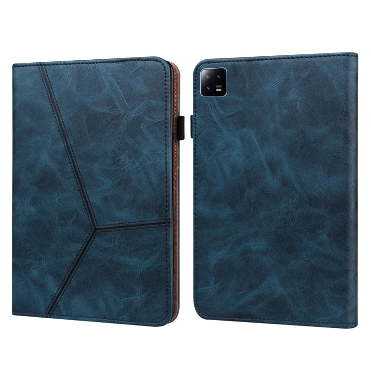 For Xiaomi Pad 6 / Pad 6 Pro Embossed Striped Leather Tablet Case