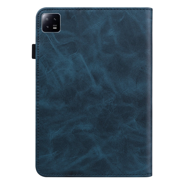 For Xiaomi Pad 6 / Pad 6 Pro Embossed Striped Leather Tablet Case