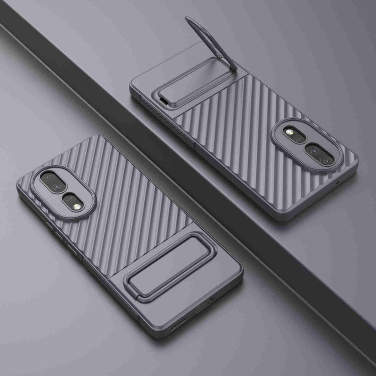 For Honor 80 5G Wavy Texture TPU Phone Case with Lens Film